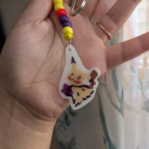 Mimikyu Charm - Plastic Charm Accessory Keychain