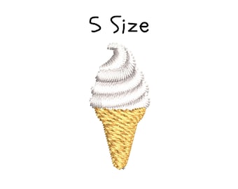 Ice Cream Cone Embroidery Design: 5 Sizes (Digital Download)