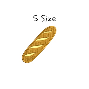 Bread Embroidery Design: 5 Sizes, Machine Embroidery File (Instant Download)
