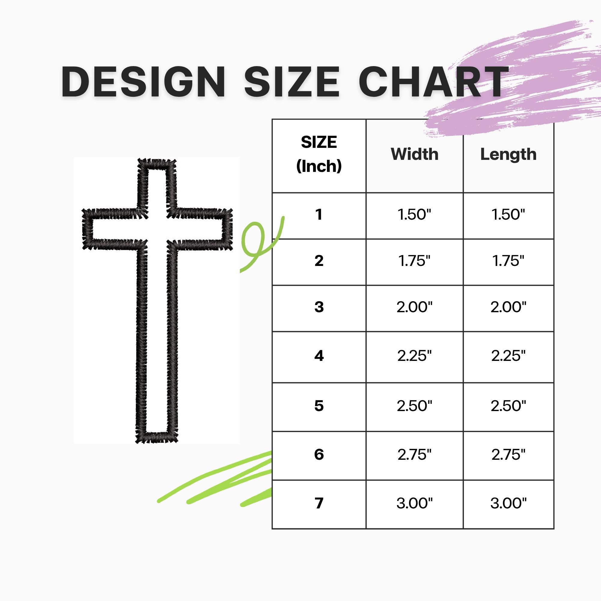 Christian Cross Embroidery Design: 7 Sizes (instant Download) - Etsy