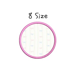 Circle Applique Embroidery Design, File, 8 sizes, Circle Applique Machine Embroidery Designs Instant Download