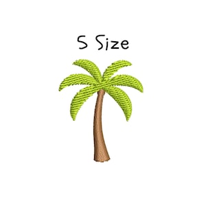 Palm tree Embroidery Design, File, 5 sizes, Palm tree Machine Embroidery Designs Instant Download
