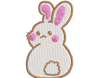 Bunny Embroidery Design, Cartoon Rabbit, 3 Sizes (Instant Download)