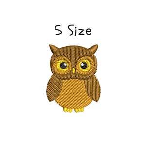 Owl Embroidery Design, File, 3 sizes, Owl Machine Embroidery Designs Instant Download