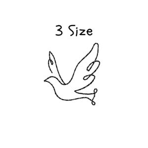 Bird Embroidery Design, File, 3 sizes,  Bird Machine Embroidery Designs Instant Download
