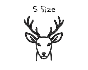 Deer Machine Embroidery Design: 5 Sizes (Instant Download)