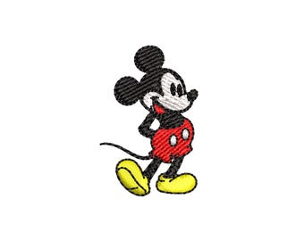 Mickey Embroidery Design, File, 4 sizes,  Mickey Machine Embroidery Designs Instant Download