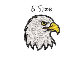 Patriotic Eagle Embroidery Design: 5 Sizes (Instant Download File)