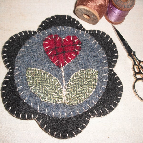 Wool Embroidery Needle Keep Kit -Love To Stitch- Wool Applique