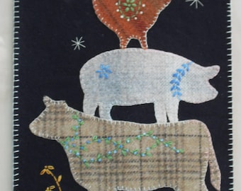 ¡¡¡NUEVO!!! PDF - En la Granja - Patrón de Bordado de Lana -