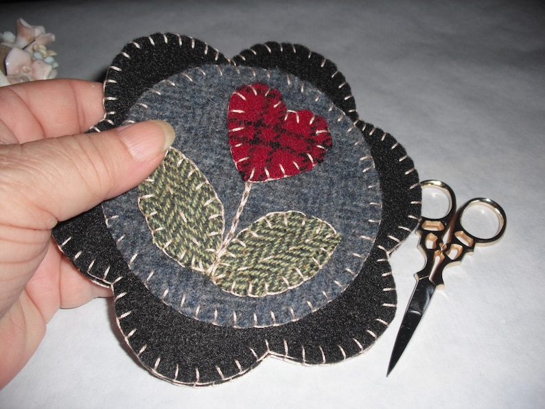 Wool Embroidery Needle Keep Kit love to Stitch Wool Applique Etsy