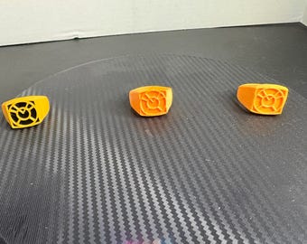 Orange Lantern Ring