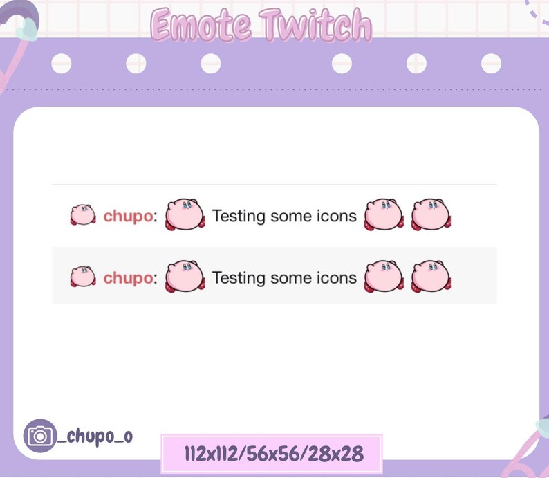Kirby Twitch and Discord Emote - Etsy