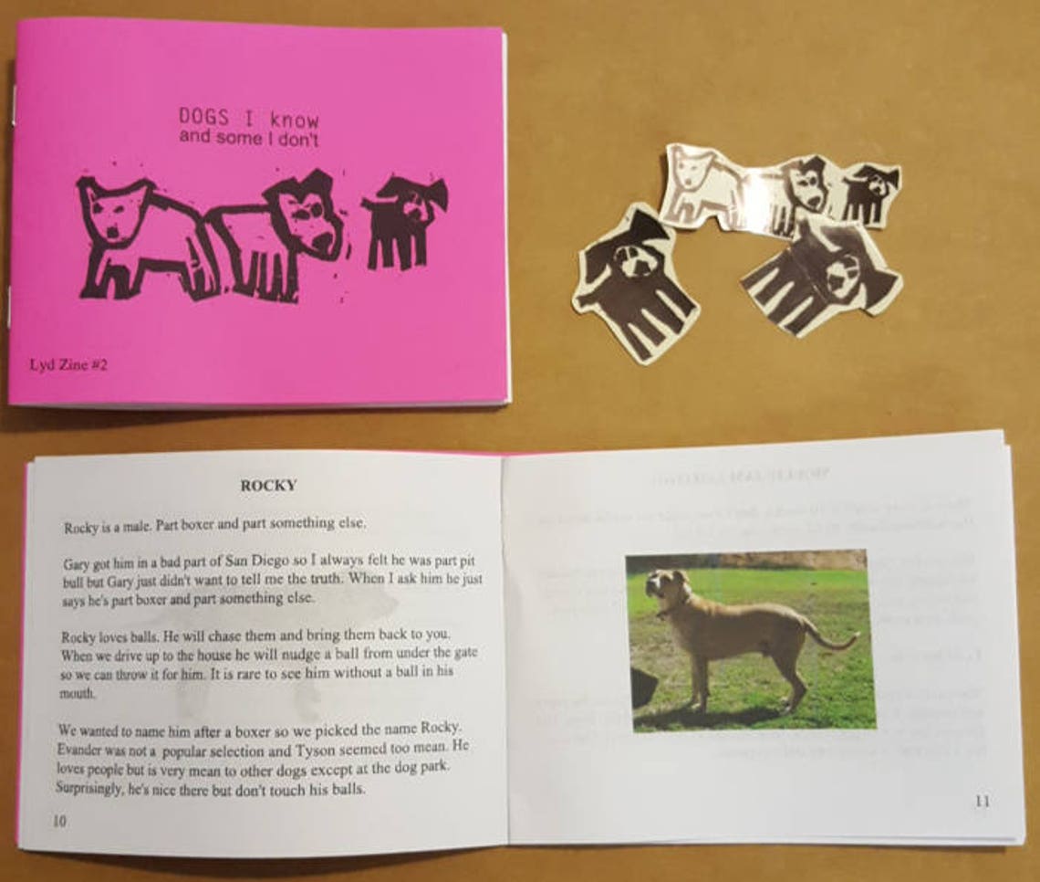 Zine dogs I KNOW and Some I Don't Etsy