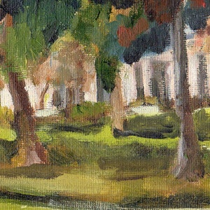 View in Grape Day Park, Escondido, Original Oil Painting, 8 x 10 inches image 6