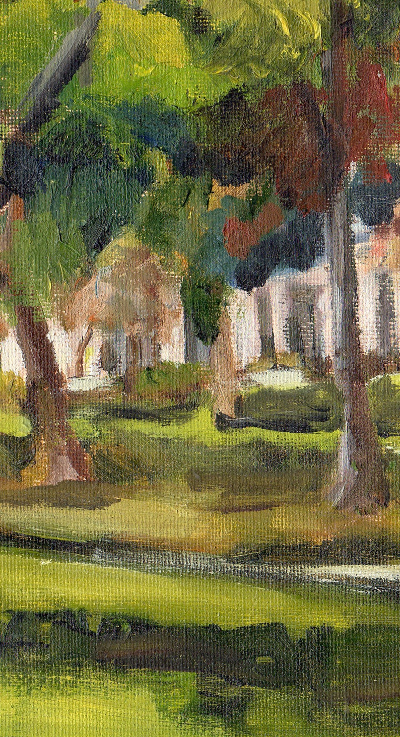 View in Grape Day Park, Escondido, Original Oil Painting, 8 x 10 inches image 6