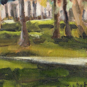 View in Grape Day Park, Escondido, Original Oil Painting, 8 x 10 inches image 2