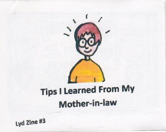 Lyd Zine #3 Tips I Learned From My Mother-in-law