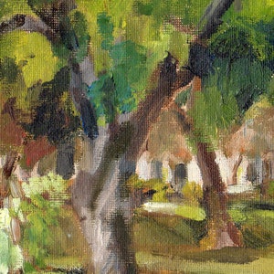 View in Grape Day Park, Escondido, Original Oil Painting, 8 x 10 inches image 3