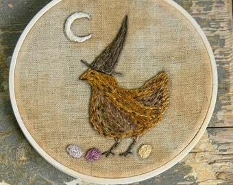 Deviled Eggs ~ PAPER Folk Embroidery Pattern ~ from Notforgotten Farm™