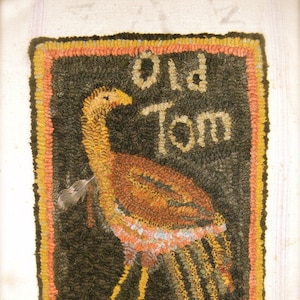 Old TOM - Hooked Rug PATTERN - Paper or Linen - from Notforgotten Farm™