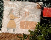 Olde St. Nick - Primitive Cross Stitch Pattern from Notforgotten Farm - Etsy Folk Team