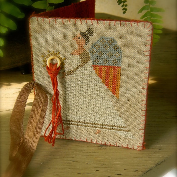 Retired Cross Stitch Club Pattern ~ Liberty Angel Sewing Book ~ from Notforgotten Farm™