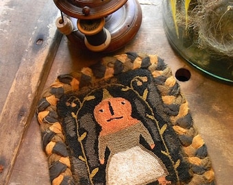 Ye Ladye Pumpkin - needle punch pattern - from Notforgotten Farm