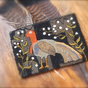 Turquía y las bayas de sebo - punch punch aguja patrón - de la granja de Notforgotten