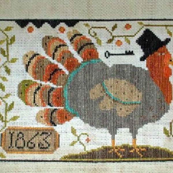 Thomas - Primitive cross stitch pattern - from Notforgotten Farm -