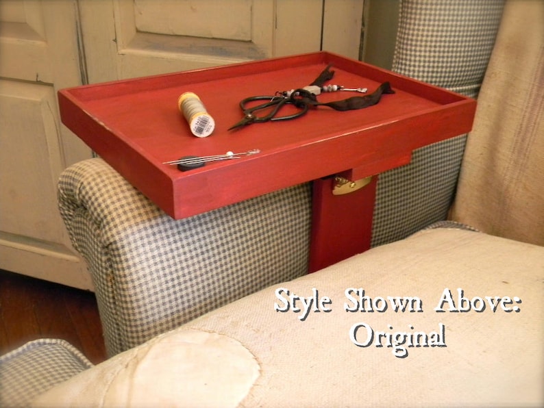 Wooden Stitcher's Tray©  Clamp On Armchair or Sofa  image 0
