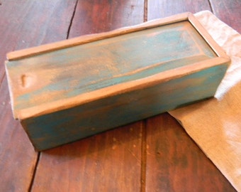 Needle Box with Sliding Lid - "OLD as Dirt Primitives" from Notforgotten Farm