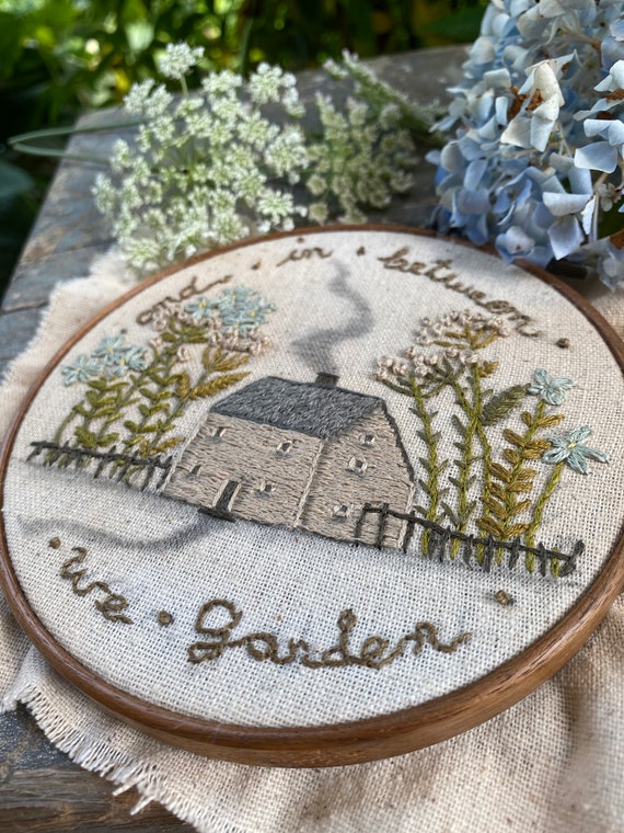 Handcrafted embroidery, brand new and never worn with original packaging Customisable Quote Beginners Embroidery Pattern, Floral  main image 2