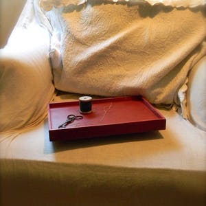 Wooden Stitcher's Tray© Clamp On Armchair or Sofa Choose Style and Finish Option from Notforgotten Farm™ image 5