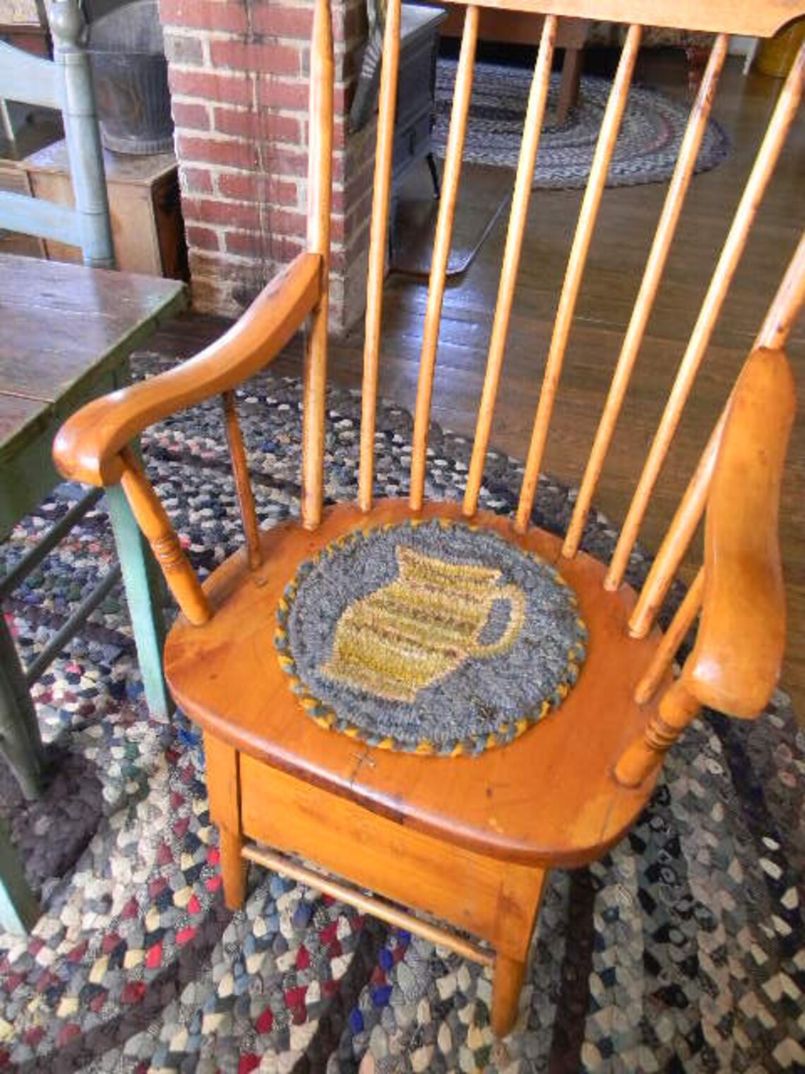 Buttermilk Pitcher Chairpad Rug Hooking Pattern Paper or - Etsy