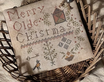 Feliz Navidad ~ Patrón de punto de cruz en PDF ~ de Notforgotten Farm™