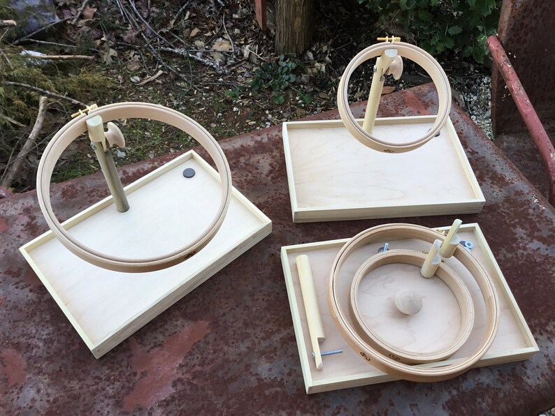 Hoop'n Tray© Needlework Hoop & Stand Etsy