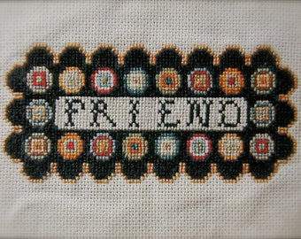 FRIEND Penny Rugg Sampler - cross stitch pattern from Notforgotten Farm