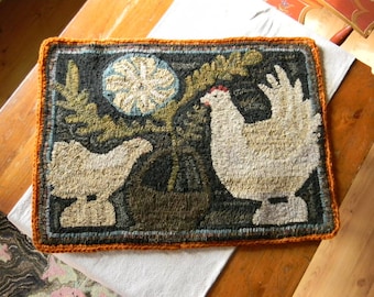 Lancaster Barnyard Hooked Rug Pattern - Paper - from Notforgotten Farm™