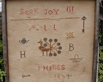 Seek Joy - cross stitch pattern from Notforgotten Farm