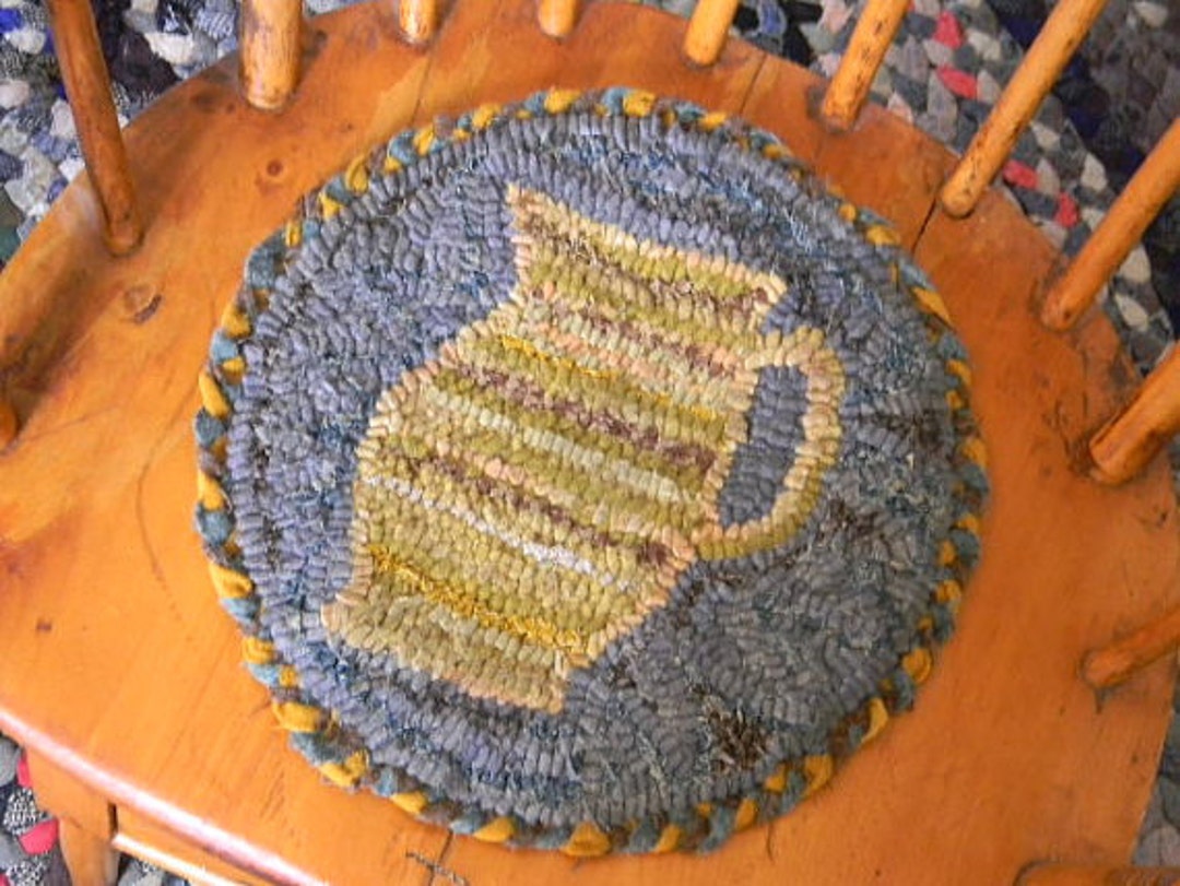 Buttermilk Pitcher Chairpad Rug Hooking Pattern - PDF - From ...