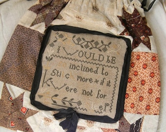 So Inclined - DIGITAL Cross Stitch Pattern - from Notforgotten Farm™