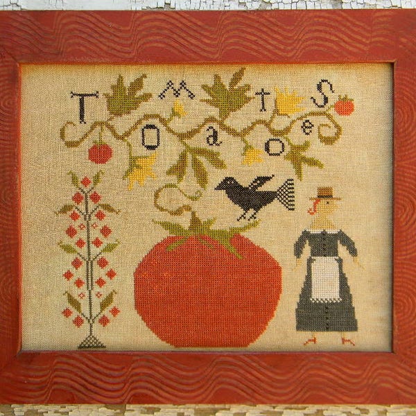 Tomato Season - PDF/Download - Cross Stitch Chart - from Notforgotten Farm™