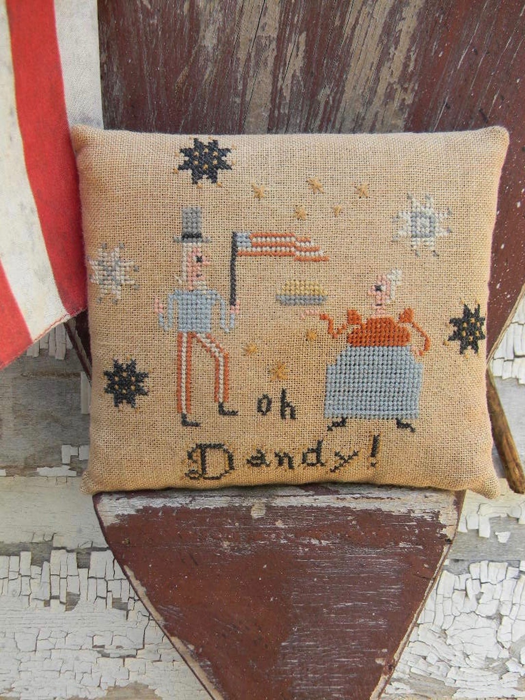 Samuel & Elizabeth Cross Stitch Pattern - Mailed Version - From
