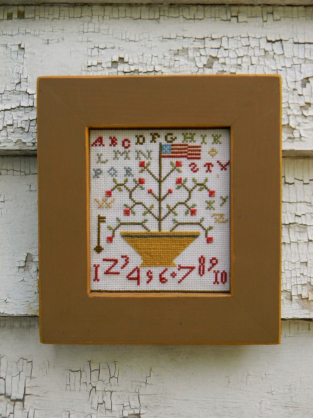 Primrose Alphabet - Cross Stitch PAPER PATTERN - From Notforgotten