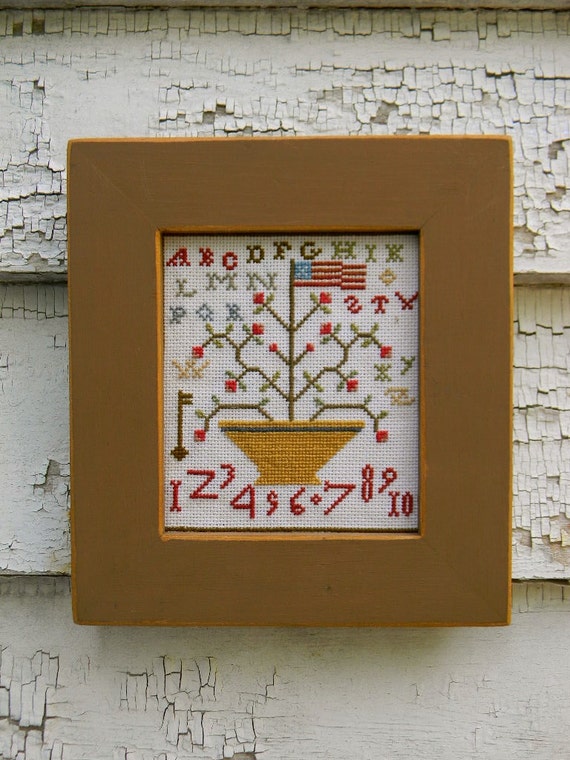 Primrose Alphabet - Cross Stitch PAPER PATTERN - From Notforgotten
