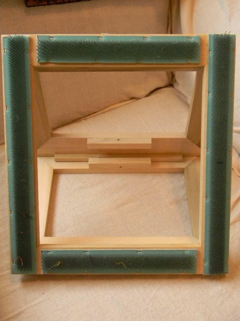 Hookinpunch© ADJUSTABLE Rug Hooking/punch Needle Frame From Etsy