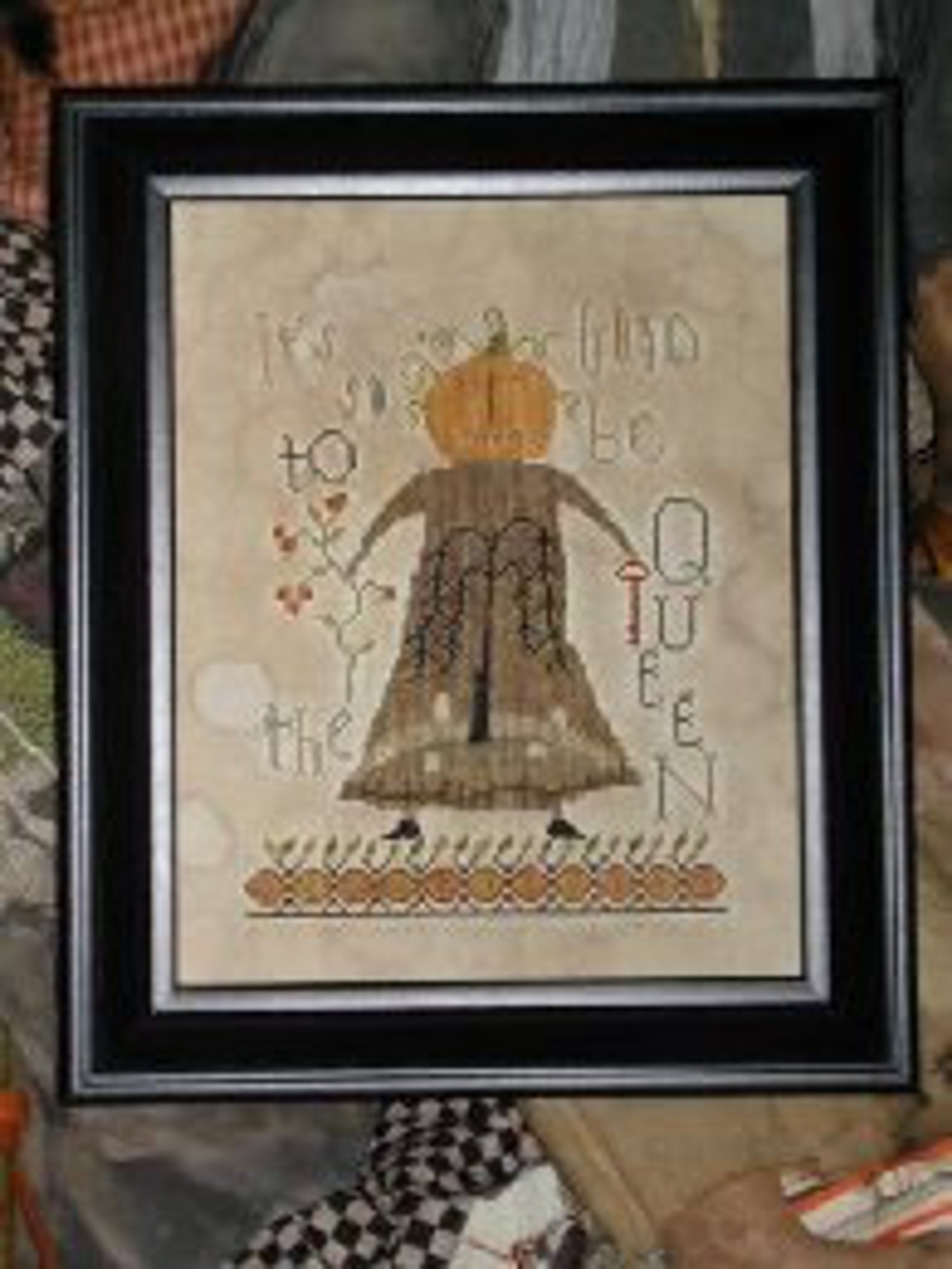Hallowe'en Queen Cross Stitch Pattern From Etsy