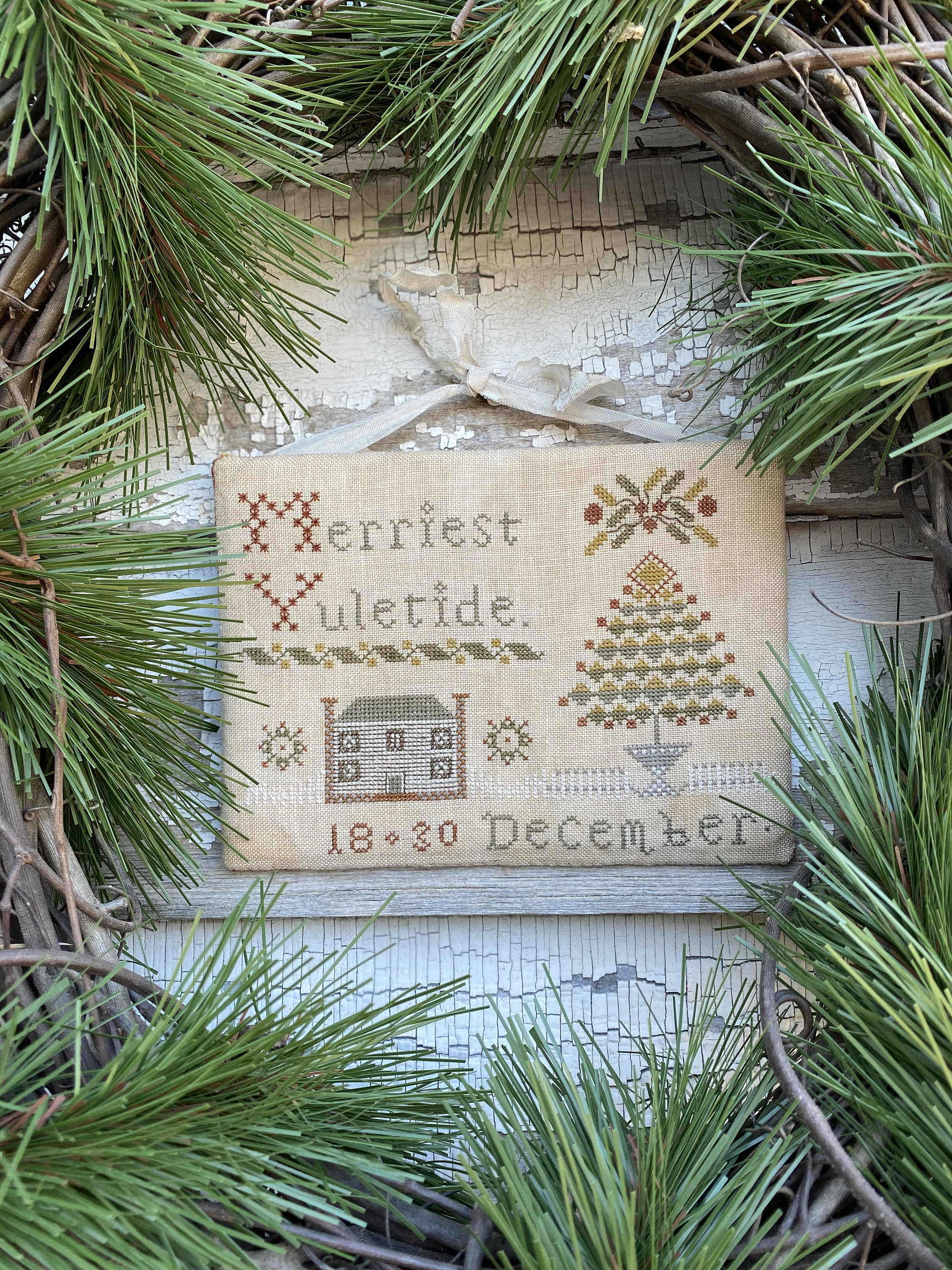 Merriest Yuletide ~ Pdf/download Cross Stitch Pattern ~ From