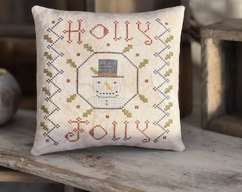 Holly Jolly ~ PDF/Download Cross Stitch Pattern ~ from Notforgotten Farm™